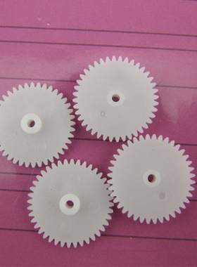 单层齿轮 齿轮402A DIY四驱车40T2A 减速电机齿轮 玩具车配件