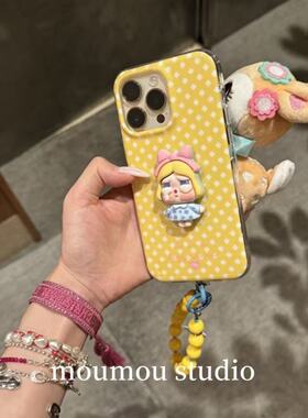 个性立体哭娃适用华为Pura80Ultra手机壳女P7650新款mate60pro/50/40/30pro全包nova14/13/12/11/10se带挂绳+