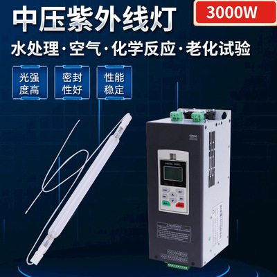 中压灯Heraeus紫外线灯1000W 3000w 2000w 6000w 消毒设备中压灯
