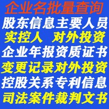 企查查SVIP信用报告股东信息实控人失信信息财产线索导出代金券