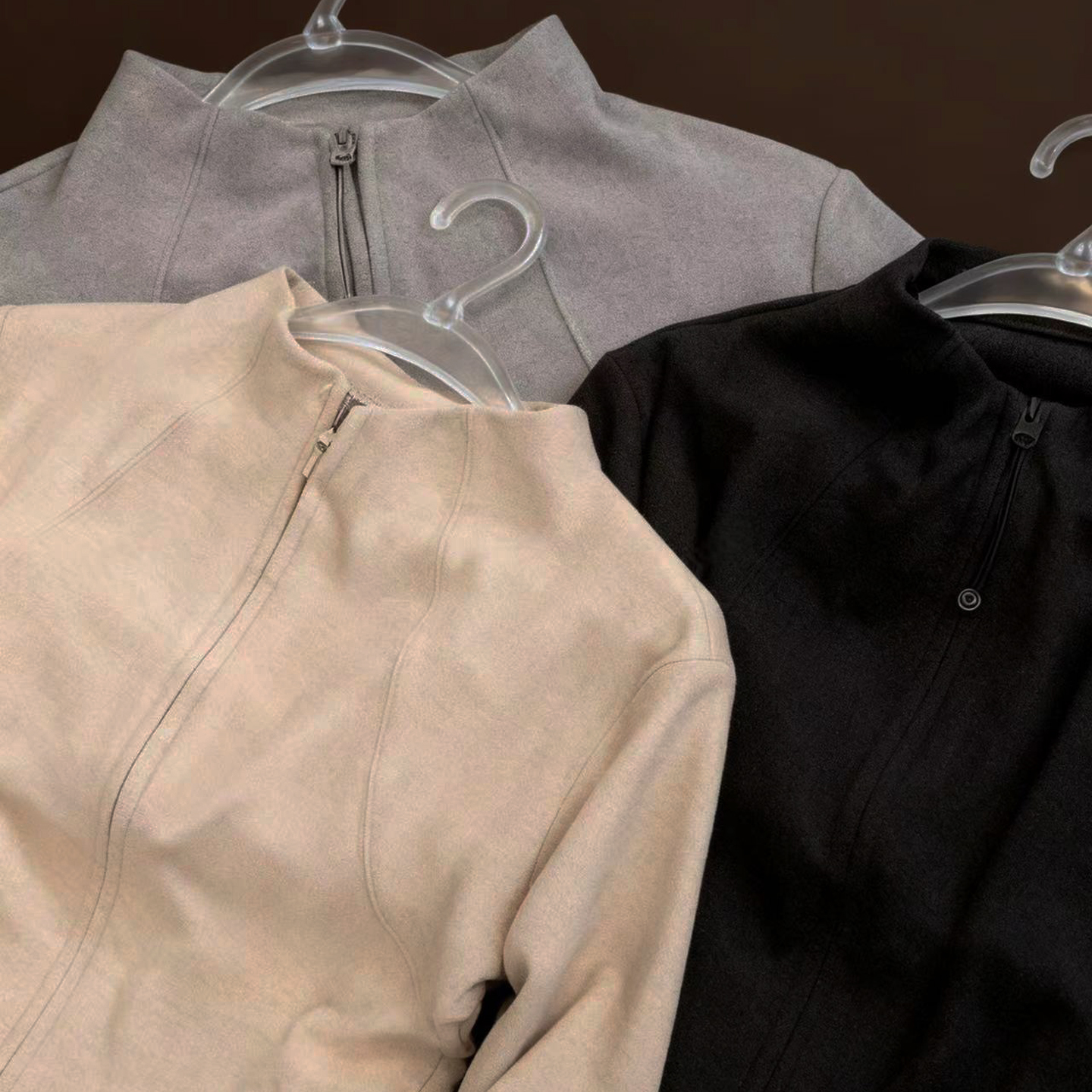 温暖德绒磨毛！修身显瘦自发热拉链打底衫长袖上衣开衫薄卫衣女冬