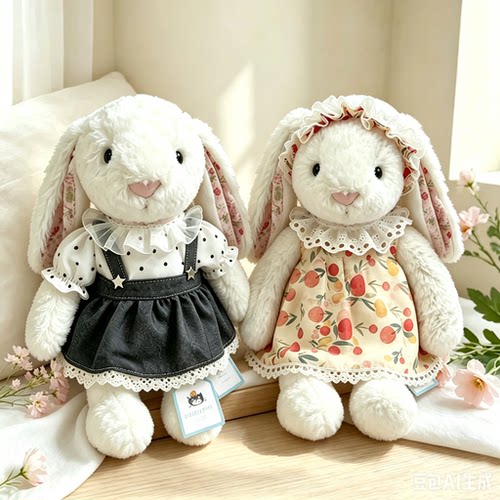 适用于Jellycat中号31cm害羞邦尼兔娃衣30CM伽百利兔新款连衣裙