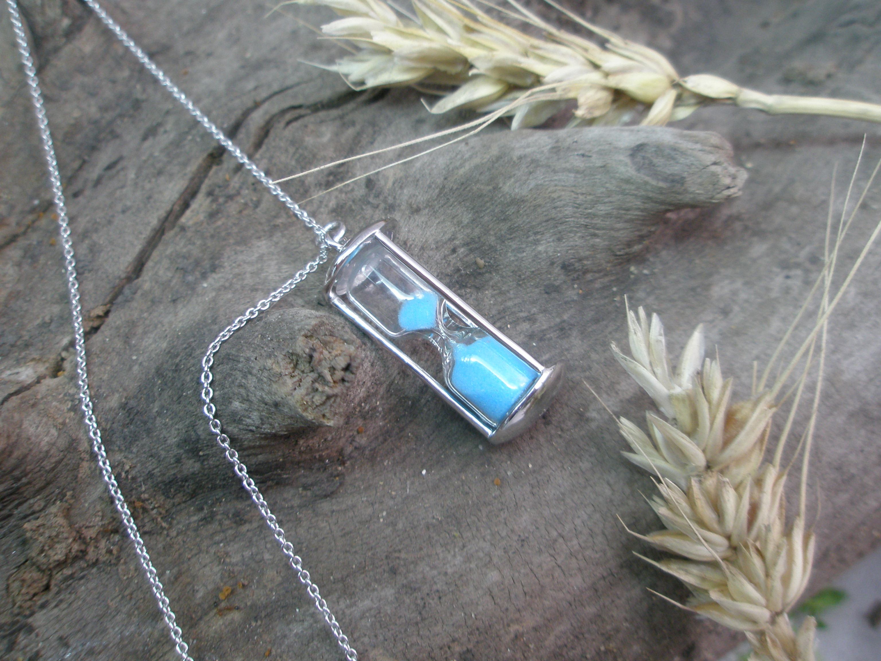 纯银手工925纯银沙漏欧式金属时间沙漏创意个性原创设计定制加工