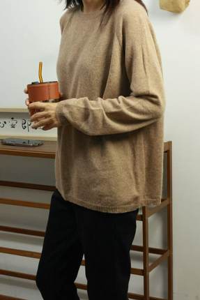 【LU】 羊绒插肩袖上衣