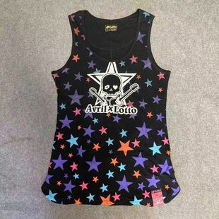 女子 Avril艾薇儿 摇滚渐变星星印花运动背心 乐途 LOTTO