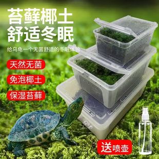 乌龟冬眠箱专用椰土过冬恒温箱保暖椰土干苔藓大小乌龟冬眠盒套装