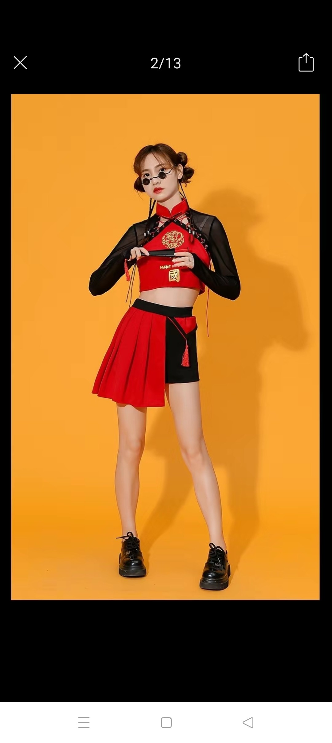 中国风爵士舞蹈服套装性感国潮成人街舞服装kpop打歌服女团演出服