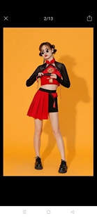 中国风爵士舞蹈服套装性感国潮成人街舞服装kpop打歌服女团演出服