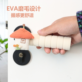 可爱入户门把手保护套加厚防护套卧室门防撞套可爱公仔护墙把手套