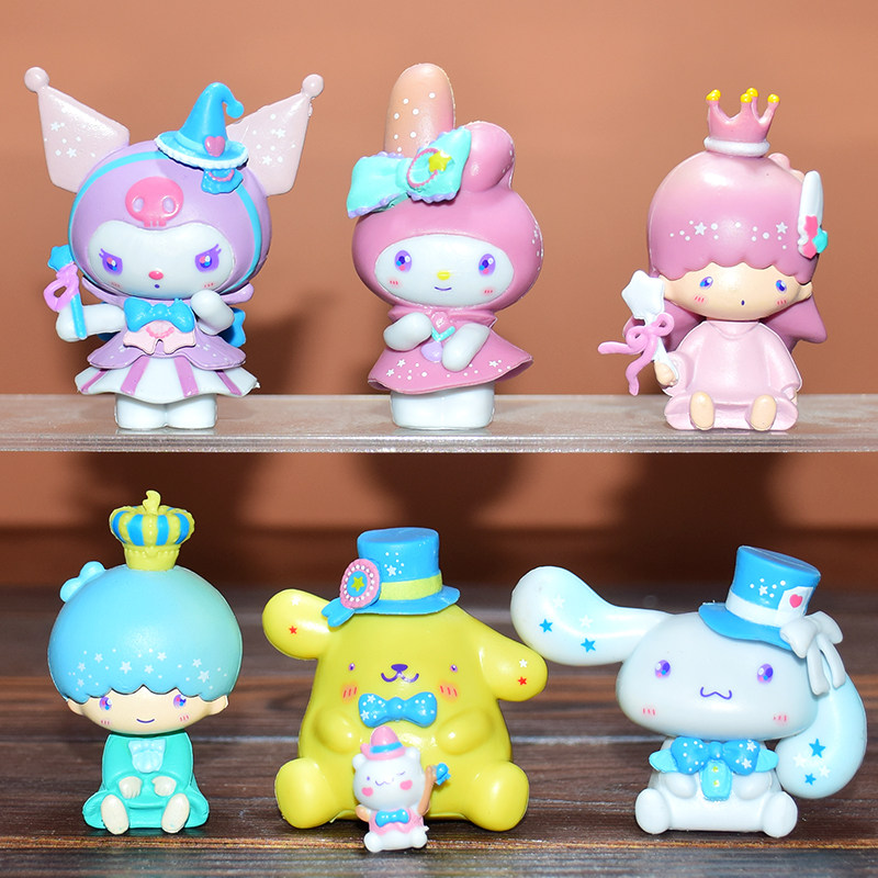 三丽鸥便宜盲盒摆件库洛米美乐蒂玉桂狗手办公仔可爱女孩玩具礼物