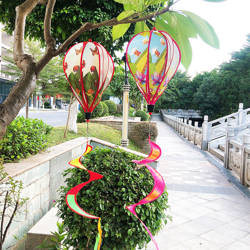 户外风车昆虫热气球幼儿园蜜蜂挂饰风条楼盘公园旋转串吊饰