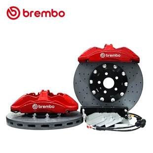 Brembo布雷博进口刹车卡钳套装GT350大六活塞改装鲍鱼碳陶盘