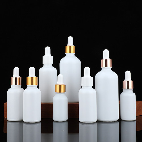 亚白精油瓶白色滴管瓶大气简约