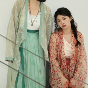 【鹭洲集】 罗浮梦 西汉禅衣十破裙清透碎花宋抹吊带日常汉服