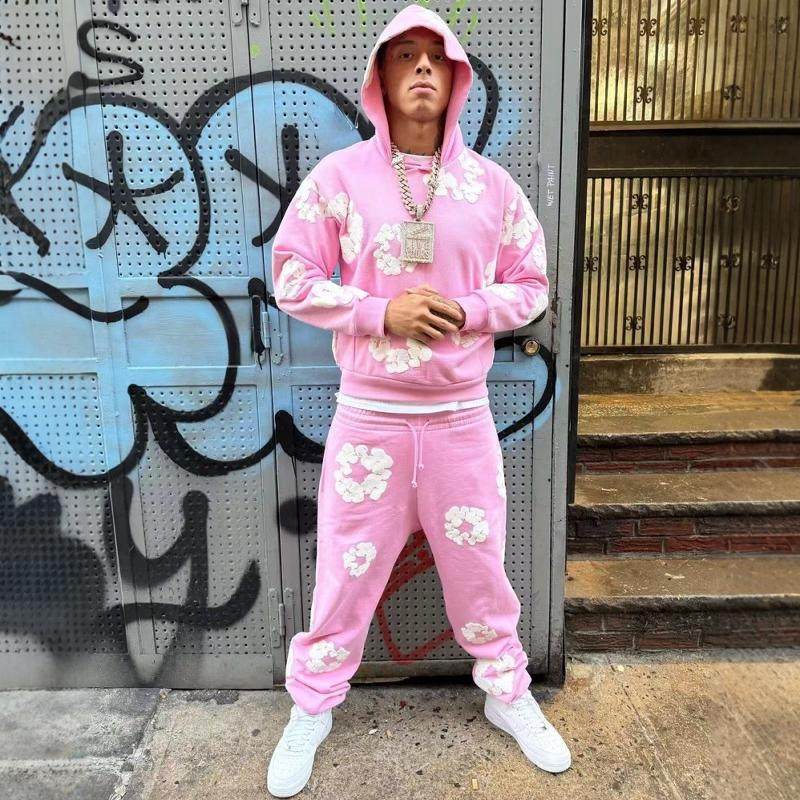 DT风木棉花CentralCee上身侃爷同款重磅套头连帽卫衣男帽衫外套女