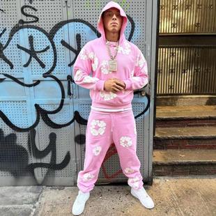 DT风木棉花CentralCee上身侃爷同款重磅套头连帽卫衣男帽衫外套女