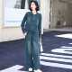 盘扣一整套阔腿裤 洋气新中式 两件套 复古休闲微胖减龄2025新款 时尚
