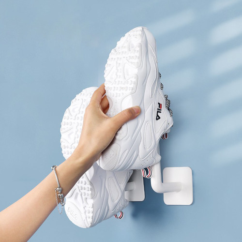 多功能挂钩免打孔墙上鞋架子