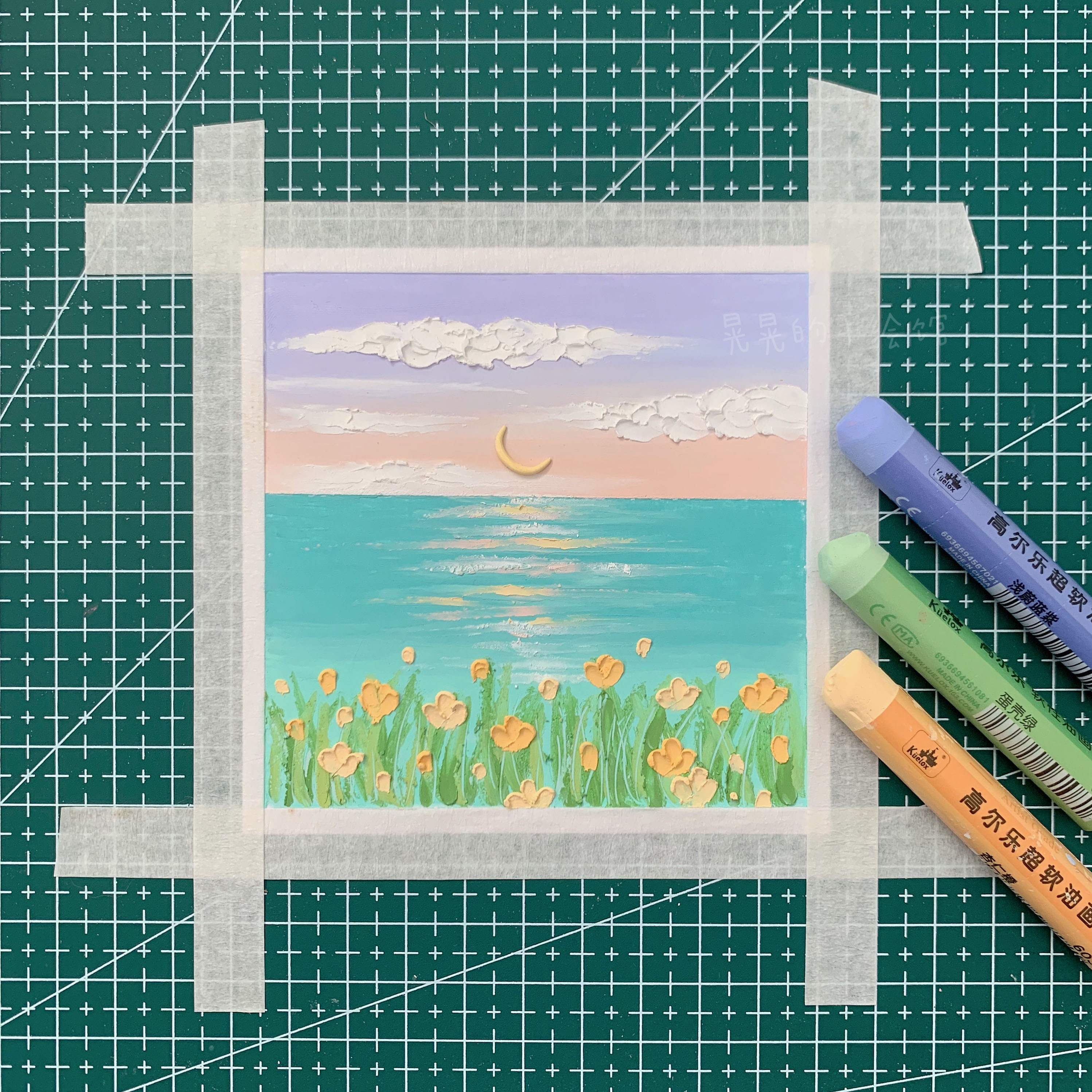 油画棒专用美纹纸胶带