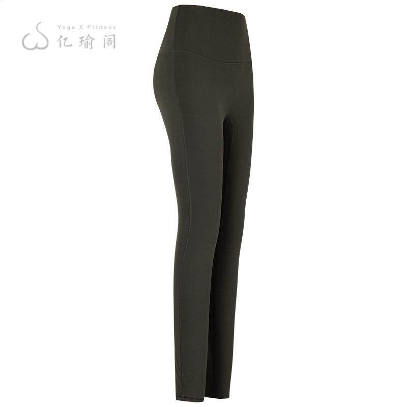 秋冬训练瑜伽裤女外穿速干普拉提跑步紧身收腹提臀运动健身裤
