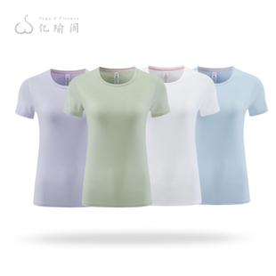 运动速干衣女子夏季健身跑步恤宽松瑜伽短袖上衣显瘦训练透气衫
