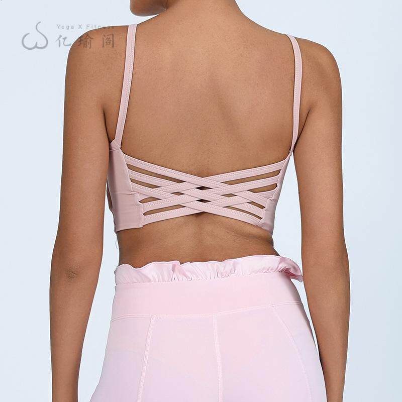 裸感瑜伽文胸女防震速干内衣