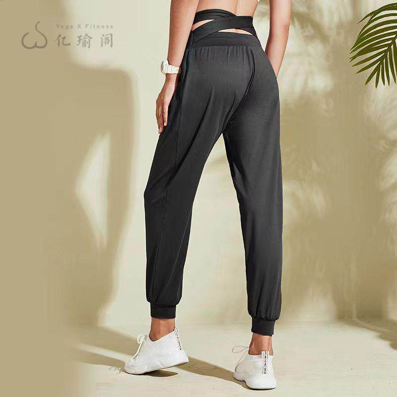 运动裤女宽松显瘦长裤束脚跑步健身裤in超火跑步速干高腰瑜伽裤