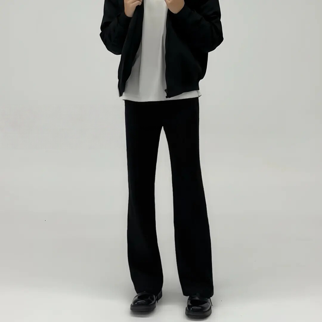 2026新款春夏季  显高显瘦 2021M直筒微喇休闲裤西裤男