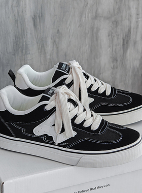 男鞋子潮鞋2025夏季新款经典百搭帆布鞋港风透气学生运动休闲板鞋