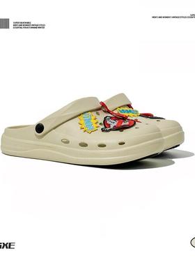 VISOONS异次元包头拖2025夏季新款情侣外穿耐磨防滑洞洞鞋凉鞋男