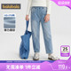 中大童宝宝裤 儿童直筒长裤 子春秋季 童装 孩 新款 巴拉巴拉女童牛仔裤