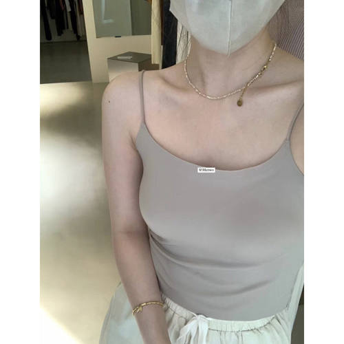 【孤品清仓】METWO弧度特调设计！bra吊带女内搭外穿上衣1156