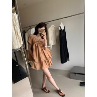 hers慵懒v领无袖 METWO 小衫 休闲短裤 20847 套装 孤品清仓