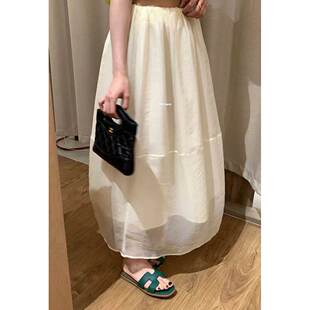 8119 METWO 花苞双层纱纱裙女蓬蓬半身裙子 孤品清仓