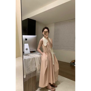 蓬蓬感背心连衣裙08315 METWO花苞设计无袖 孤品清仓