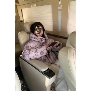 胡斑碎花羽绒服女连帽短款 10511 METWO 面包服外套 孤品清仓