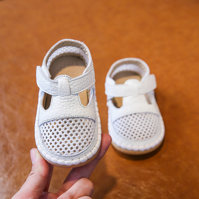 夏季男童凉鞋2024新款1-3岁宝宝学步鞋软底透气女婴儿包头鞋子0