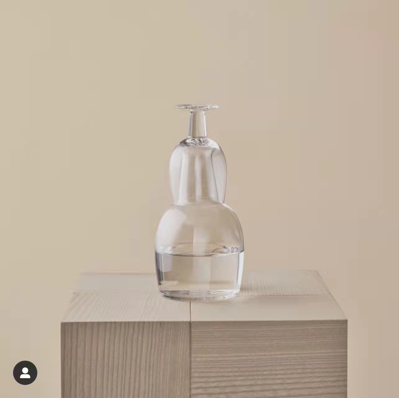 忠俊人工口吹水晶玻璃 通透简约高脚杯壶套装  北欧家居潮牌用具