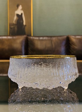 纯手工制作三足水晶玻璃轻奢风