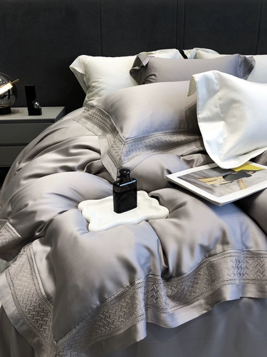 Летний комплект, двусторонная шелковая простыня, высококлассный пододеяльник, покрывало, легкий роскошный стиль, 100 шт, 4 предмета