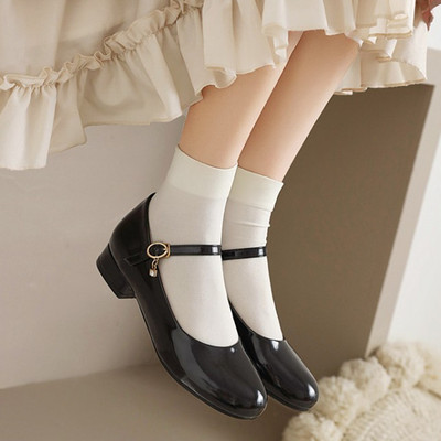 黑色漆皮鞋大码43-48跳舞小皮鞋