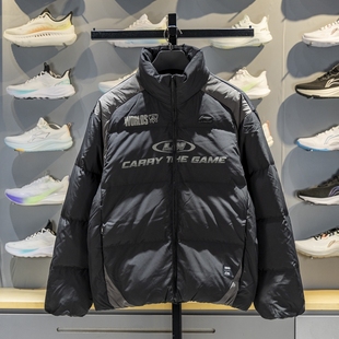 李宁x LPL联名英雄联盟羽绒服男子2025冬80%鸭绒保暖外套AYMV257