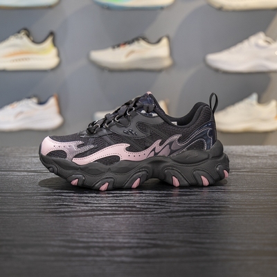 李宁透气女子系带休闲鞋