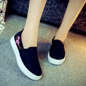 女牛筋底防滑上班大码 中学生春秋运动休闲鞋 女鞋 鞋 工装 老北京布鞋
