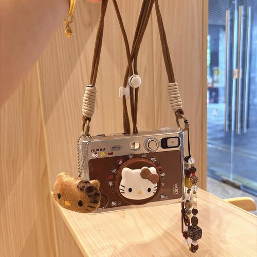 拍立得mini evo kitty卡通保护壳99镜头盖90富士12迷你7C保护套25