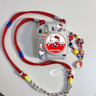 拍立得mini12/11/SE保护壳送镜头盖kt挂绳贴纸富士迷你相机保护套