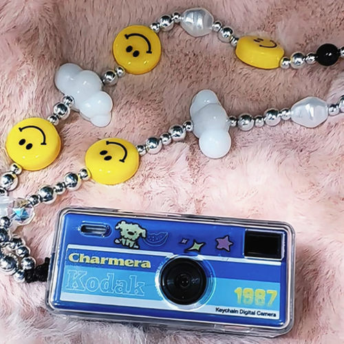 适用柯达相机盲盒保护套kodak charmera钥匙扣透明水晶防摔保护壳