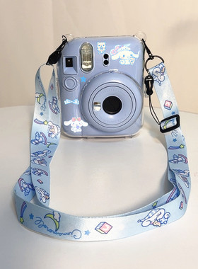 mini12蓝色玉桂狗卡通富士拍立得保护壳11/9/8/SE/7C透明水晶壳25