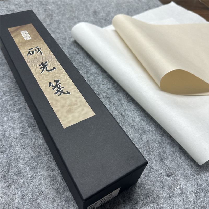 长青阁半生熟泾县植物染色砑光笺