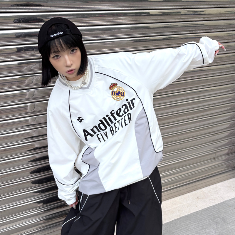 ANDLIFE品牌2025秋季SPORTS致敬10号皇马球衣外套潮牌男女夹克潮